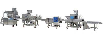 Automatic Meat Forming, Battering & Breading Line