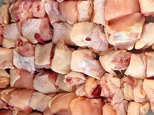 Chopped whole chicken