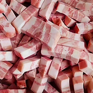 Frozen pork belly cubes