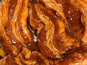 Marinated pork belly