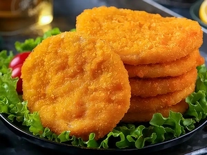 Burger patties coating