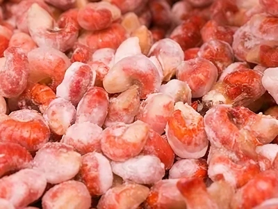 Ice glazing for crayfish